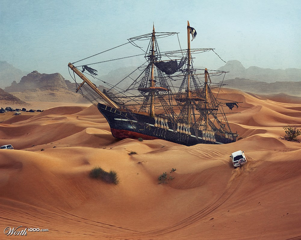 Ships Of The Dessert
 Landmark in the desert Worth1000 Contests
