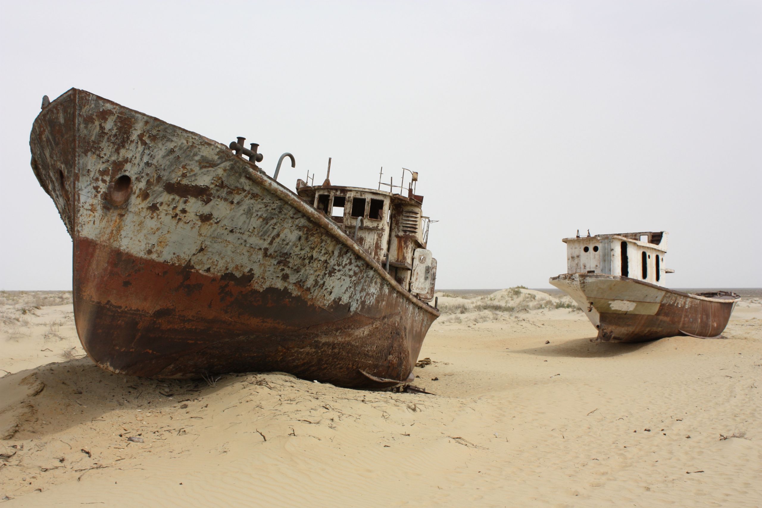 Ships Of The Dessert
 Ships abandoned in the desert that was once the Aral Sea