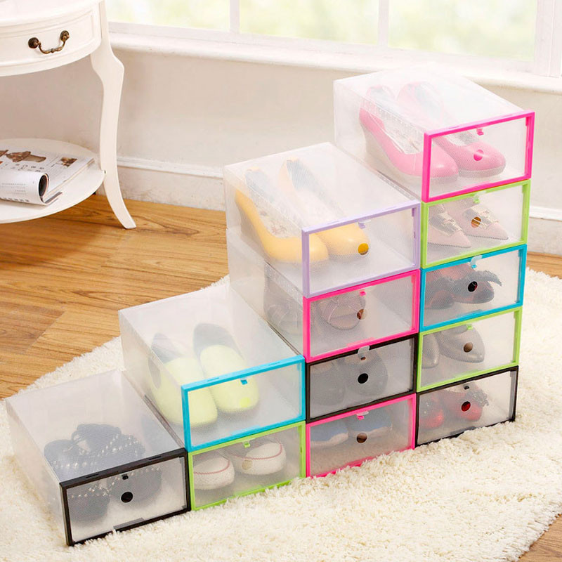 Shoe Box Organizer DIY
 1 Pc Transparent Shoe Box DIY Superposition Sports Shoes