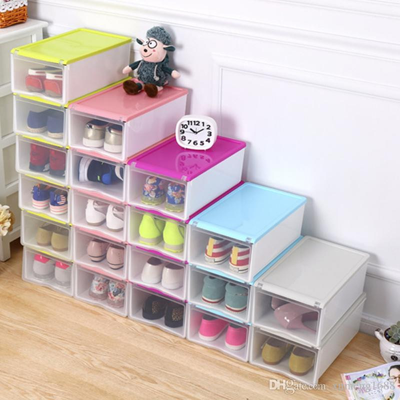 Shoe Box Organizer DIY
 2018 Empty Shoebox Plastic Transparent Shoes Storage Box