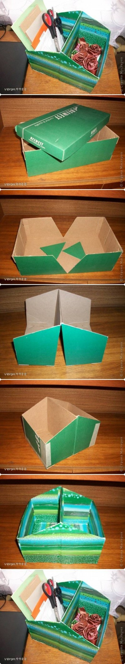 Shoe Box Organizer DIY
 How to make Shoe Box Organizer step by step DIY tutorial