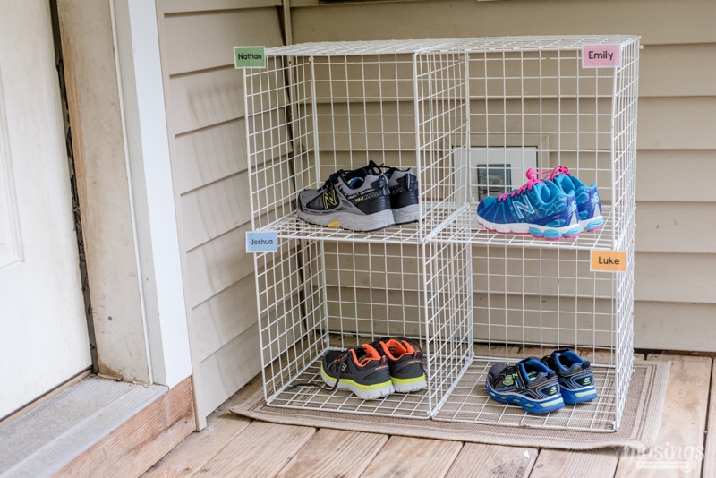Shoe Storage For Kids
 Easy Shoe Organizer for Kids Living Well Mom