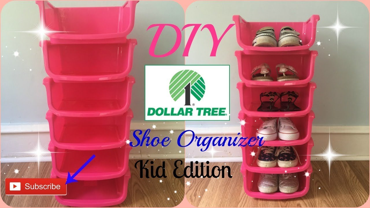 Shoe Storage For Kids
 DIY Dollar Tree Shoe Organizer
