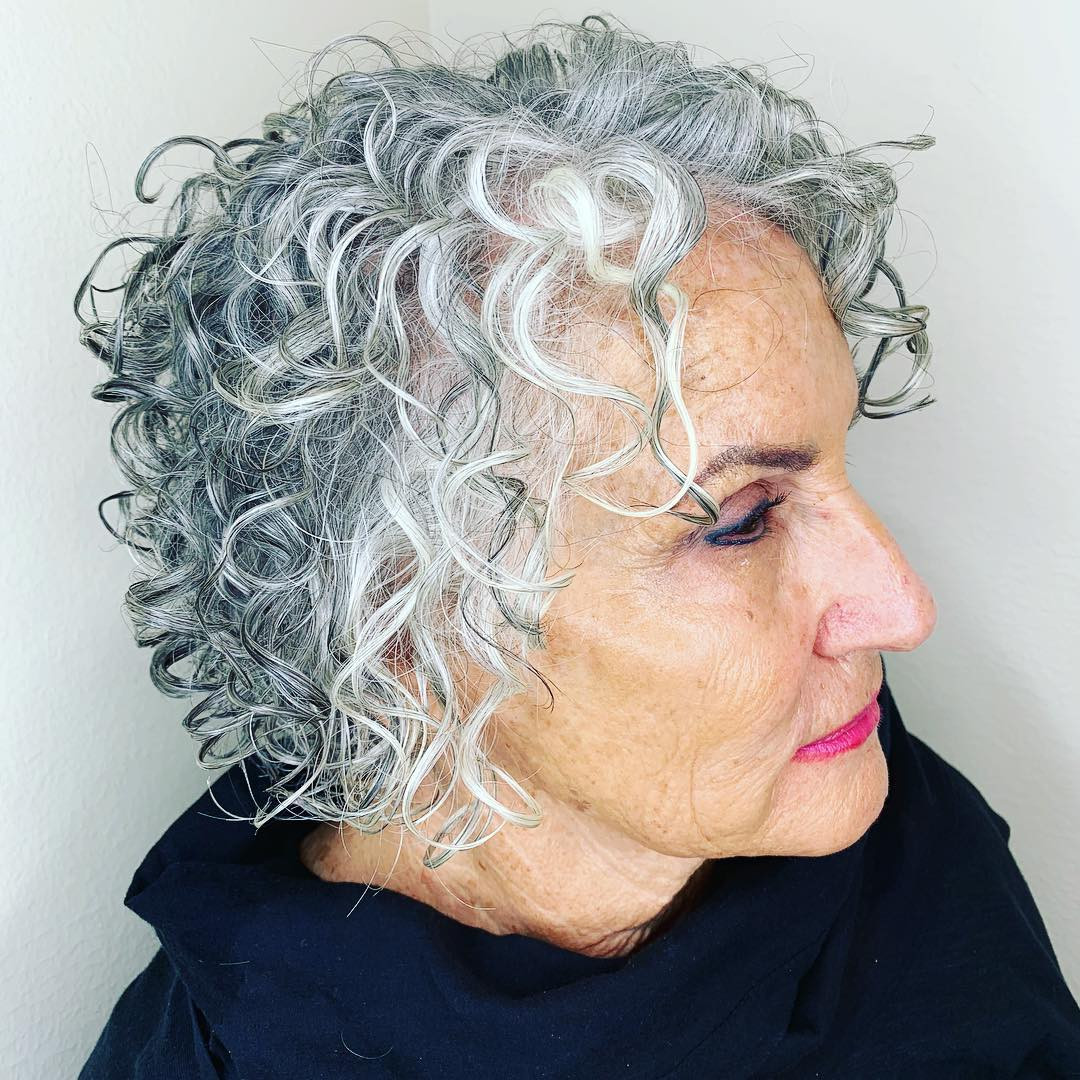 Short Curly Gray Hairstyles
 35 Gray Hair Styles to Get Instagram Worthy Looks in 2020