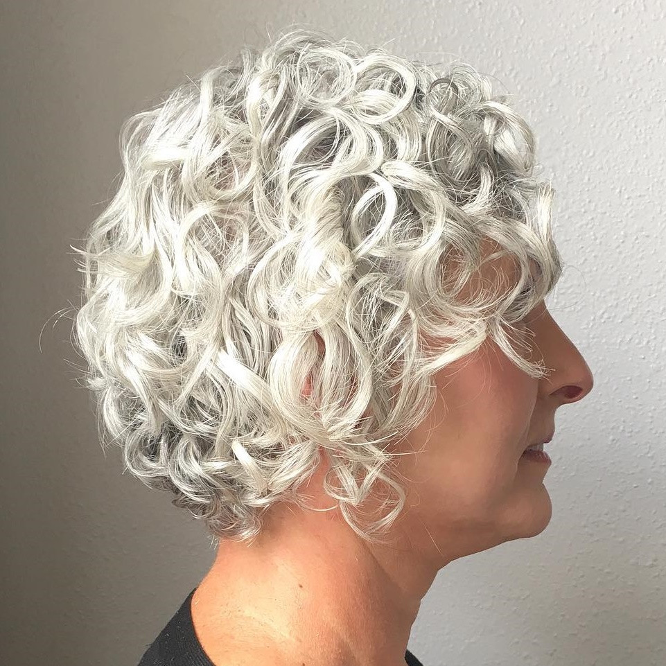 Short Curly Gray Hairstyles
 60 Tren st Hairstyles and Haircuts for Women Over 50 in 2020