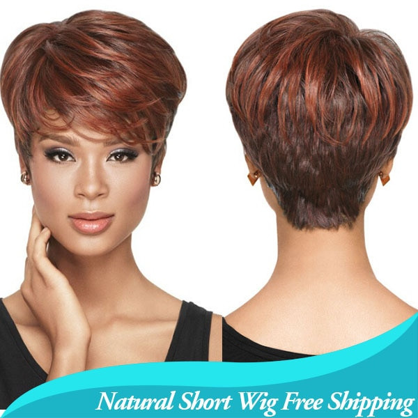 Short Hairstyles Wigs African American
 1PC African American Short Hairstyles Wigs For Black Women