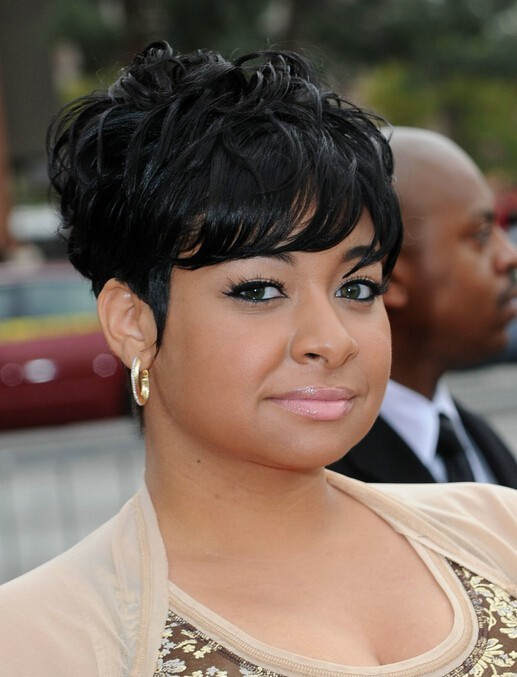 Short Hairstyles Wigs African American
 African American Short Layered Black Human Hair Capless