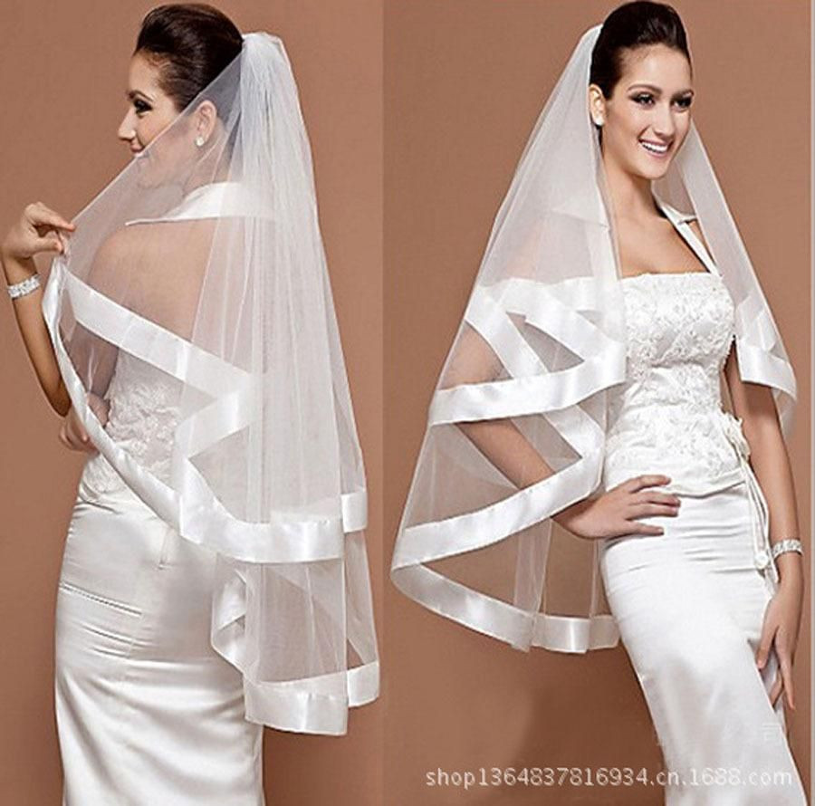 Short Ivory Wedding Veils Uk
 2019 Short Wedding Bride Veil Custom Made Lace White Ivory