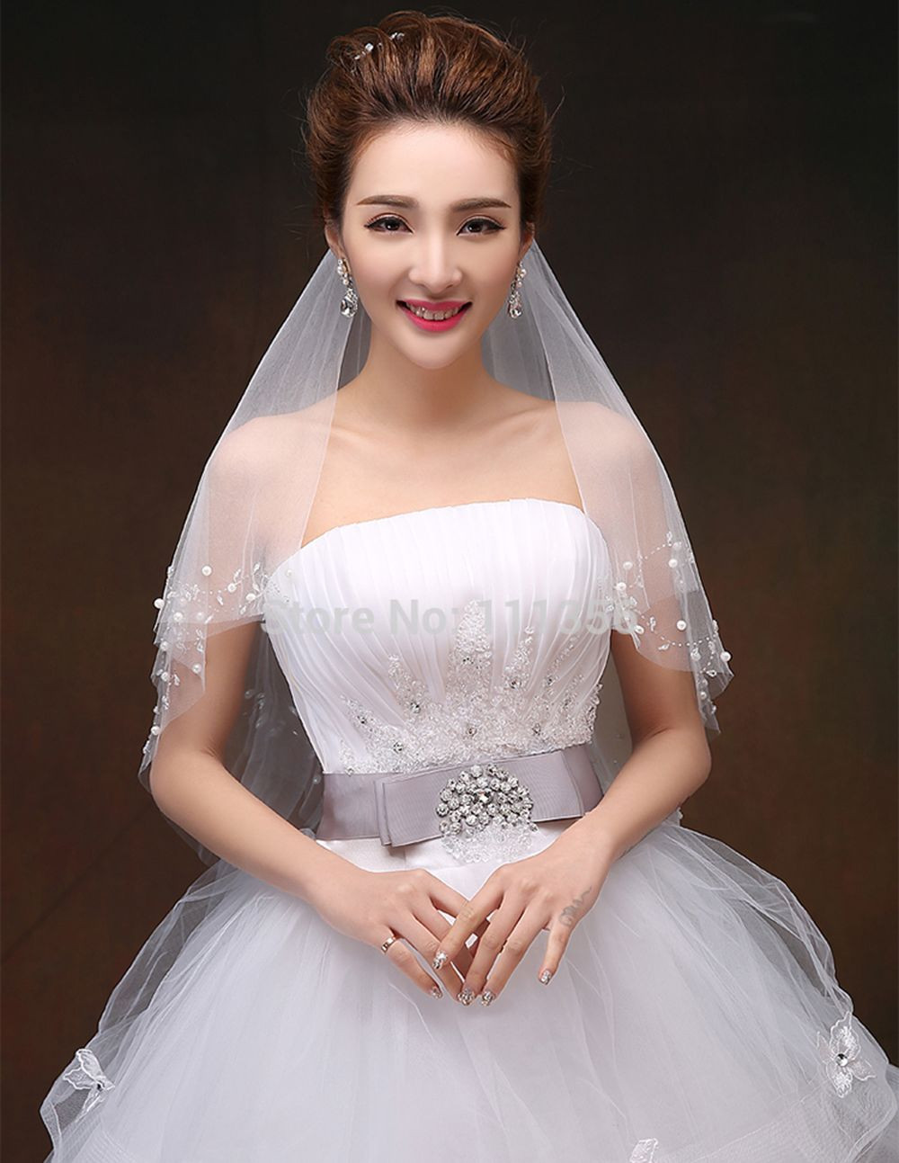 Short Ivory Wedding Veils Uk
 to Buy