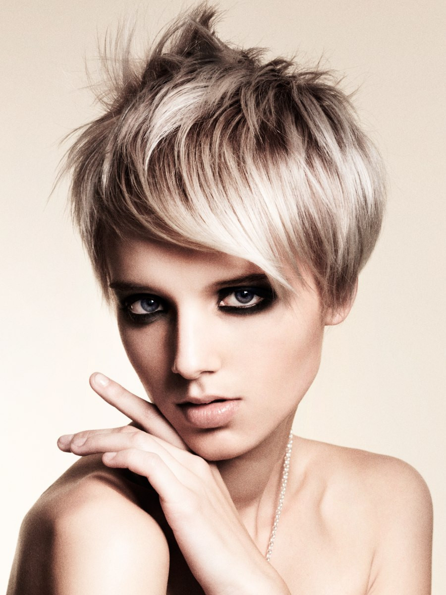 Short Sexy Hairstyles
 y short haircut with a long fringe