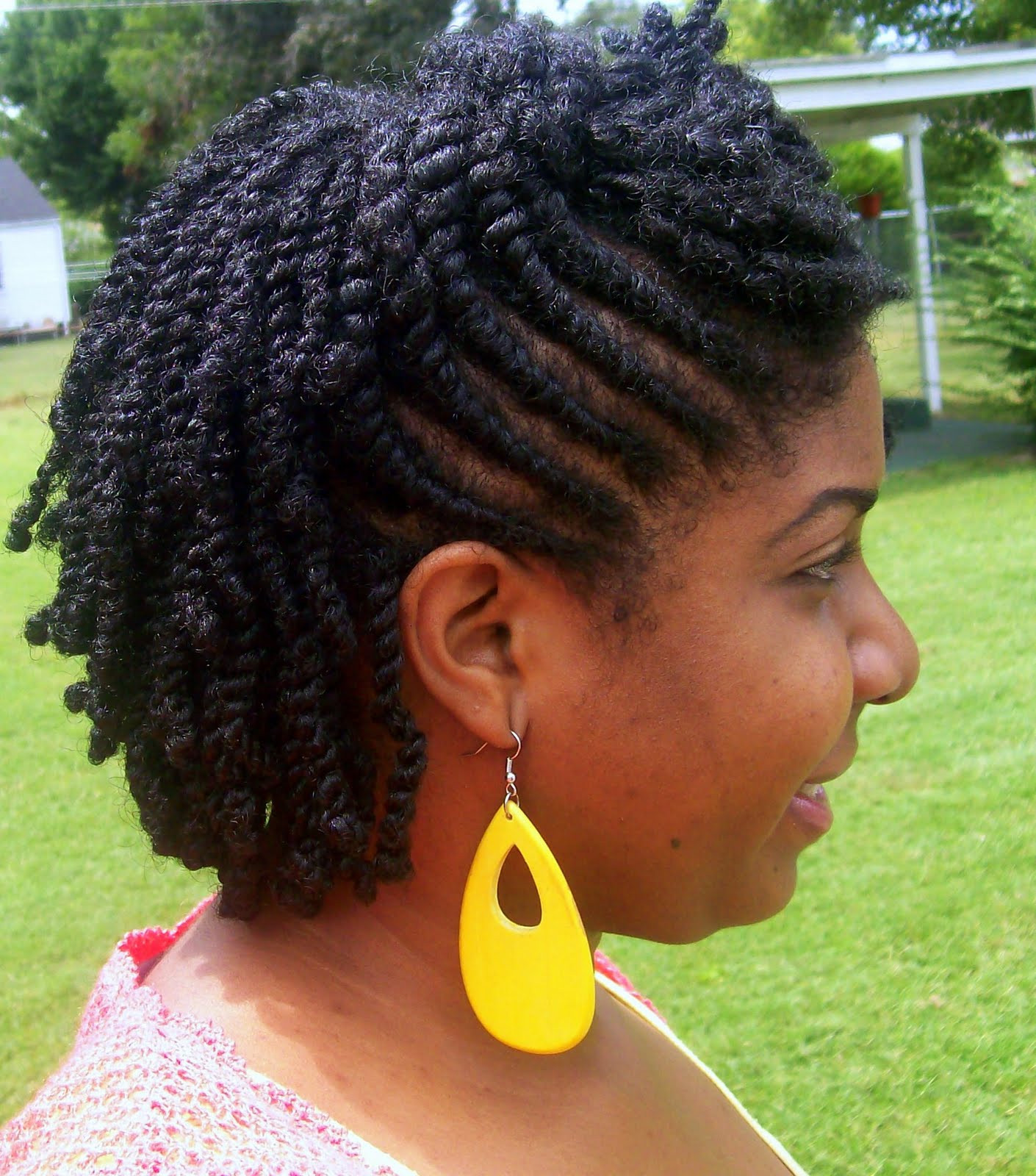 Short Twisted Hairstyles
 Flat twist styles for short natural hair BakuLand