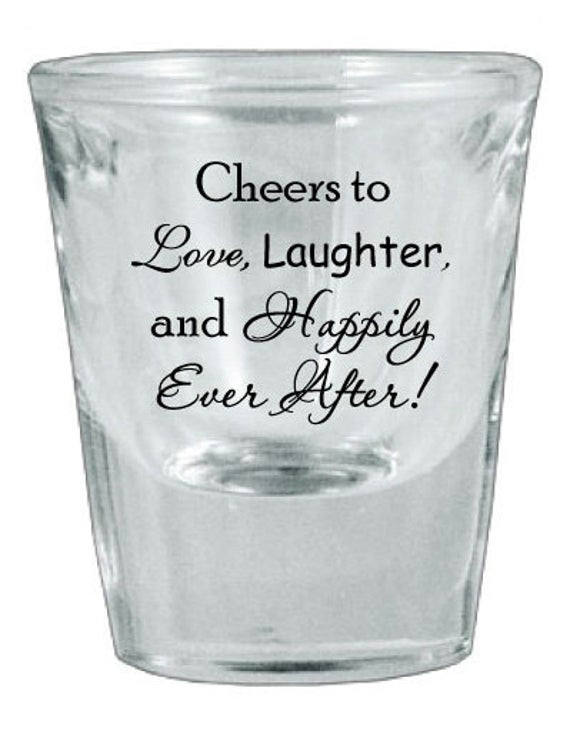 Shot Glass Wedding Favors
 Items similar to 60 Wedding Favor Personalized Glass Shot