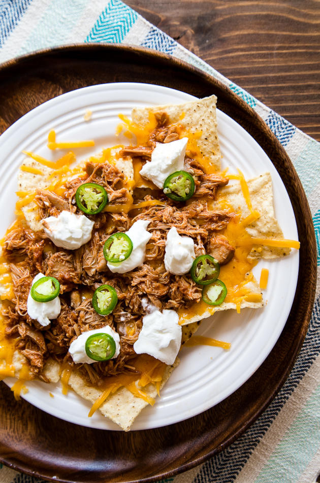Shredded Chicken Nachos
 Shredded Chicken Nachos for Two Food Fanatic