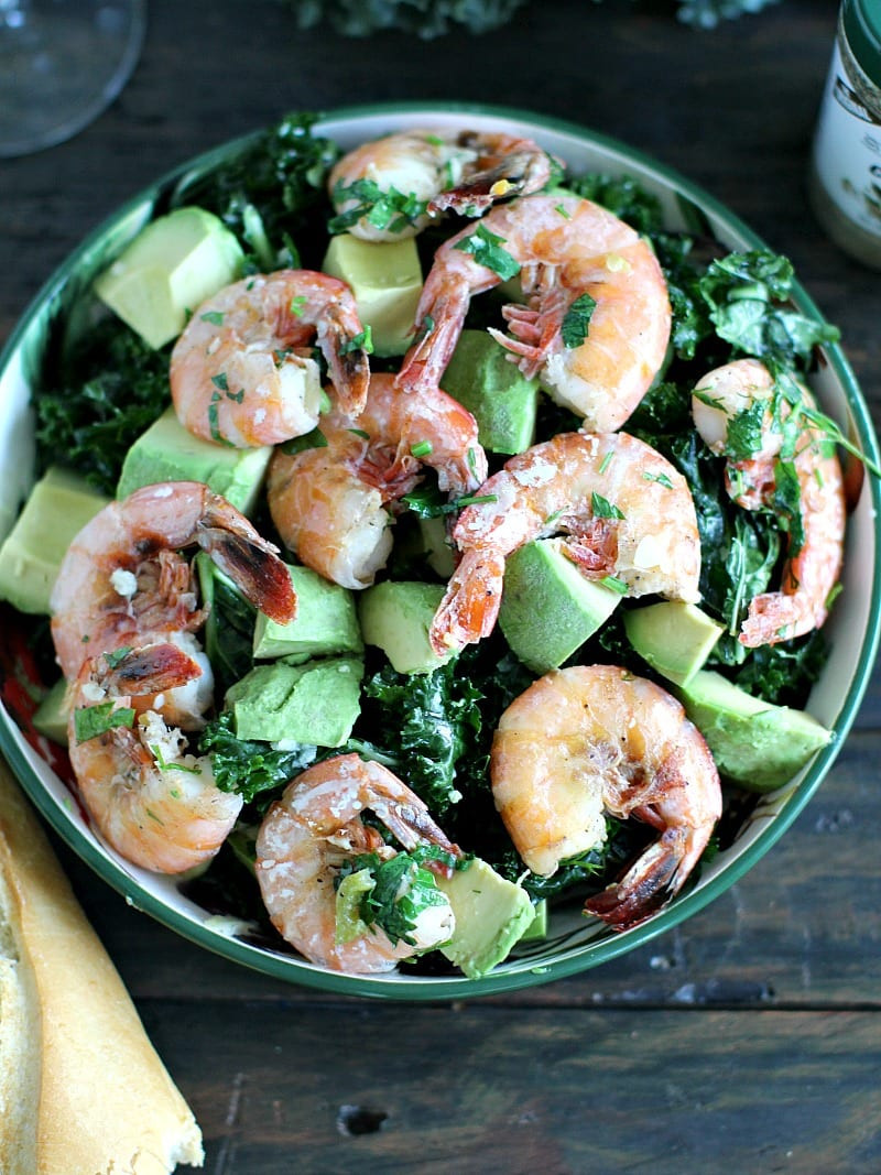 Shrimp And Kale Salad
 Kale and Garlic Shrimp Salad – Honest Cooking
