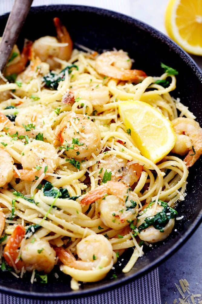 Shrimp And Noodles Recipe
 Lemon Garlic Parmesan Shrimp Pasta