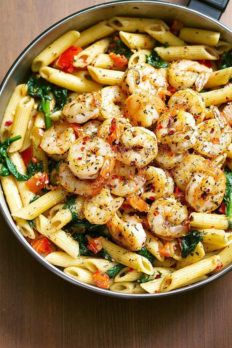 Shrimp And Noodles Recipe
 Shrimp Pasta Recipe with Tomato and Spinach — Eatwell101