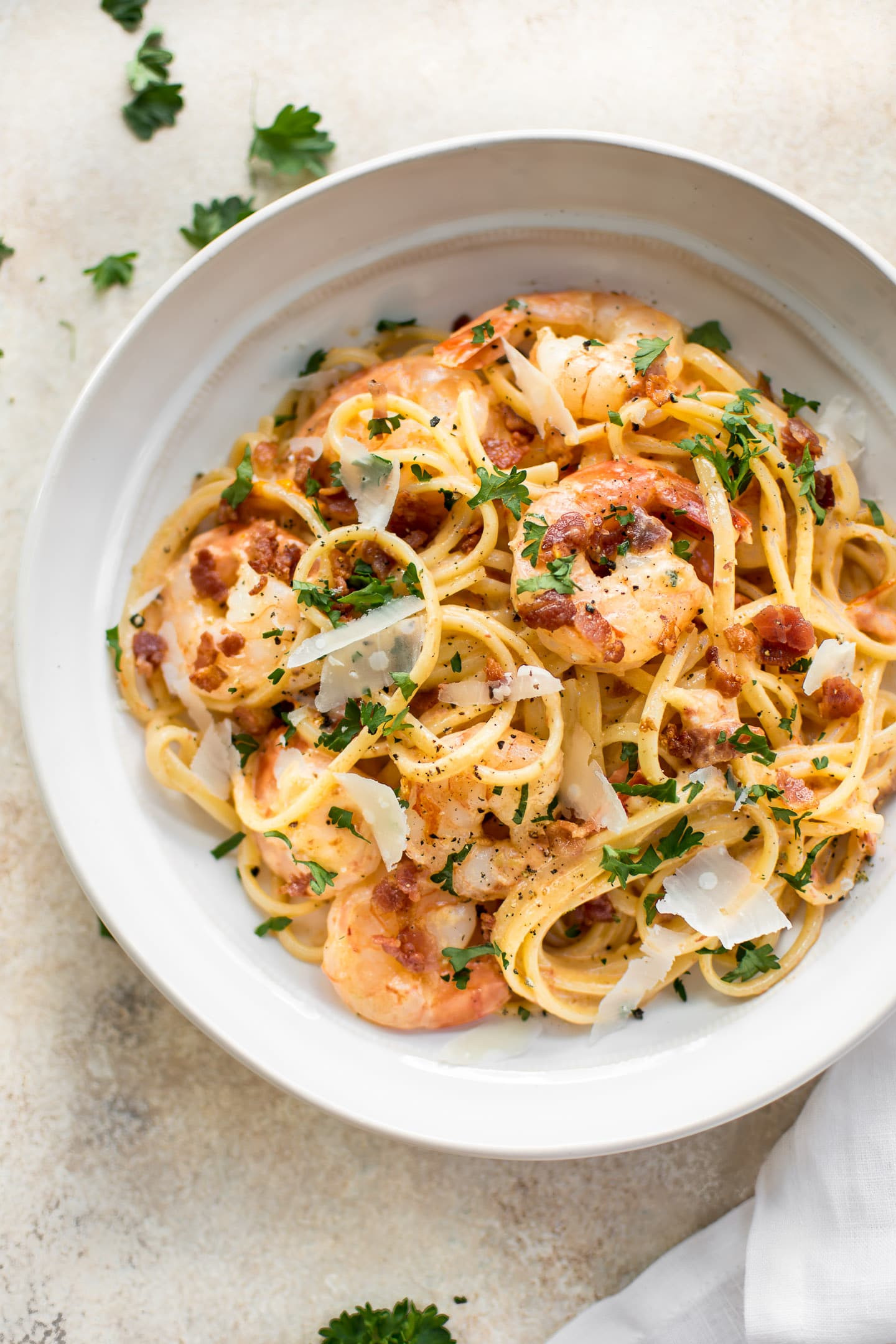 Shrimp And Noodles Recipe
 Shrimp and Bacon Pasta • Salt & Lavender