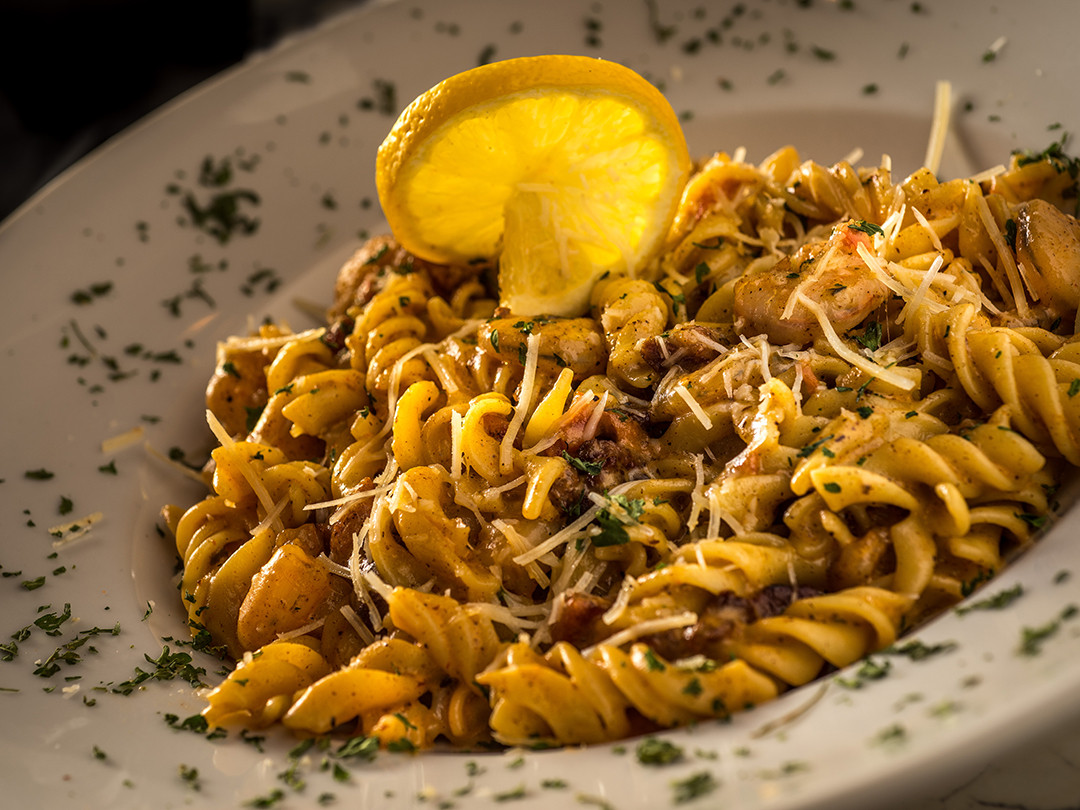 Shrimp And Tasso Pasta
 Seafood that represents the best of New Orleans Reserve
