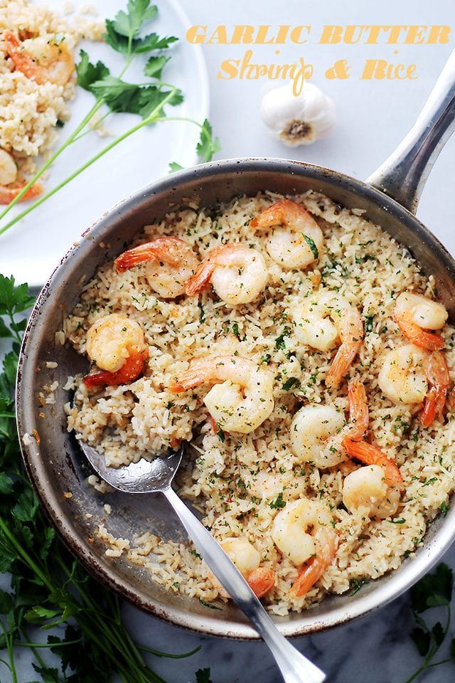Shrimp Brown Rice Recipes
 Garlic Butter Shrimp & Rice Recipe