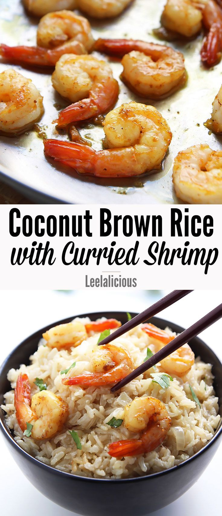 Shrimp Brown Rice Recipes
 Creamy Coconut Brown Rice with Curried Shrimp is an easy