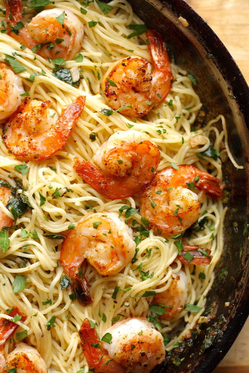 Shrimp Scampi Pasta Without Wine
 Shrimp Scampi with Pasta Recipe in 2019