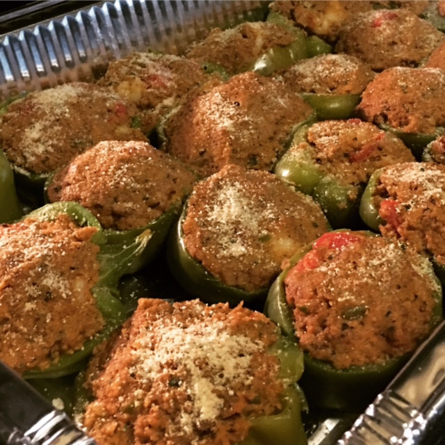 Shrimp Stuffed Bell Peppers
 Seafood Stuffed Bell Peppers Sheryl In The Kitchen