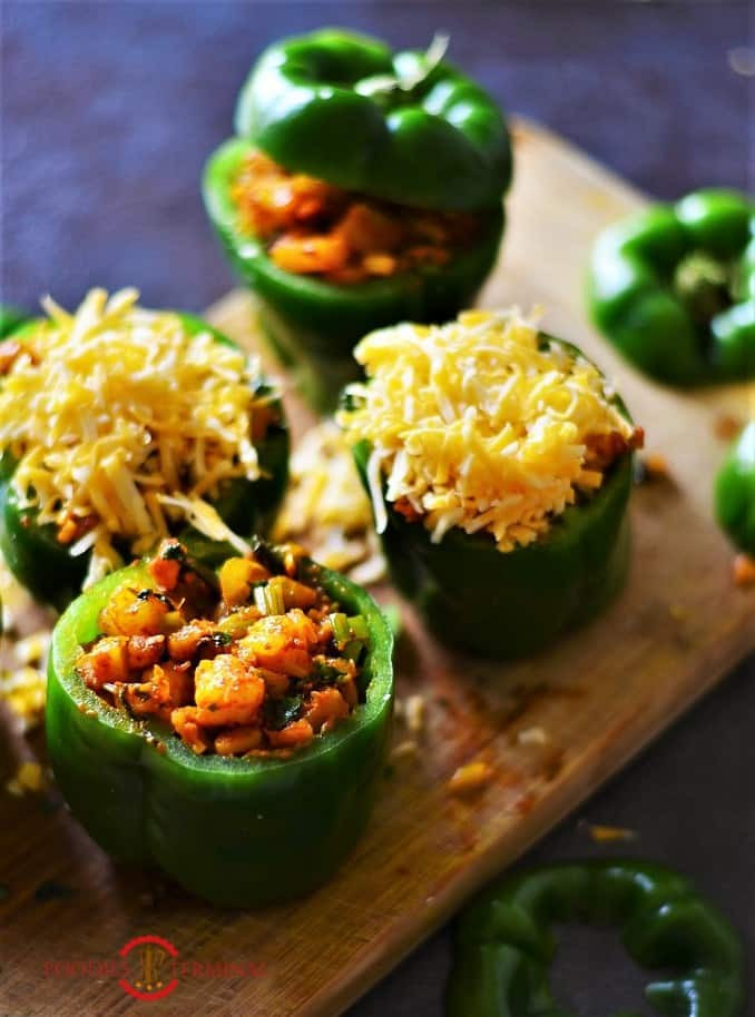 Shrimp Stuffed Bell Peppers
 Stuffed Bell Peppers with Shrimp and Mushroom Foo s