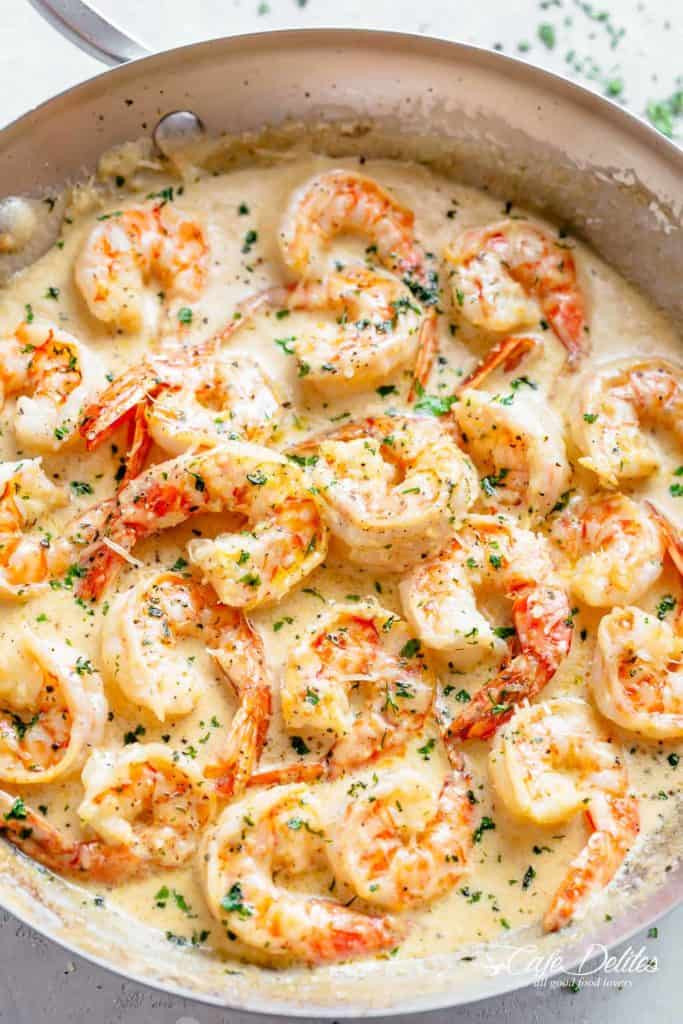 Side Dishes For Shrimp
 Creamy Garlic Shrimp With Parmesan Low Carb Cafe Delites