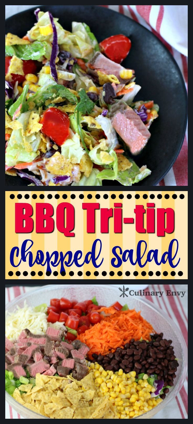 Side Dishes For Tri Tip
 BBQ Tri tip Chopped Salad