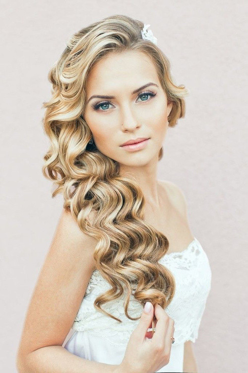 Side Do Hairstyles For Weddings
 Wedding Curly Hairstyles – 20 Best Ideas For Stylish Brides