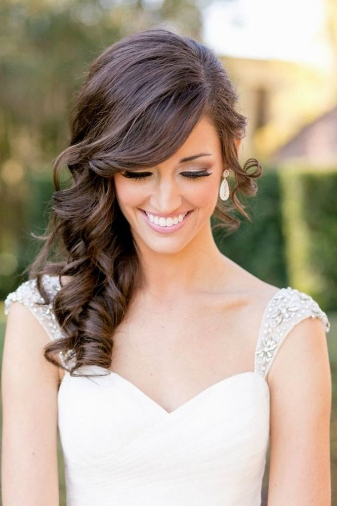 Side Do Hairstyles For Weddings
 Wedding Hair Side Updo Elegant Curled Side Updo Feminine