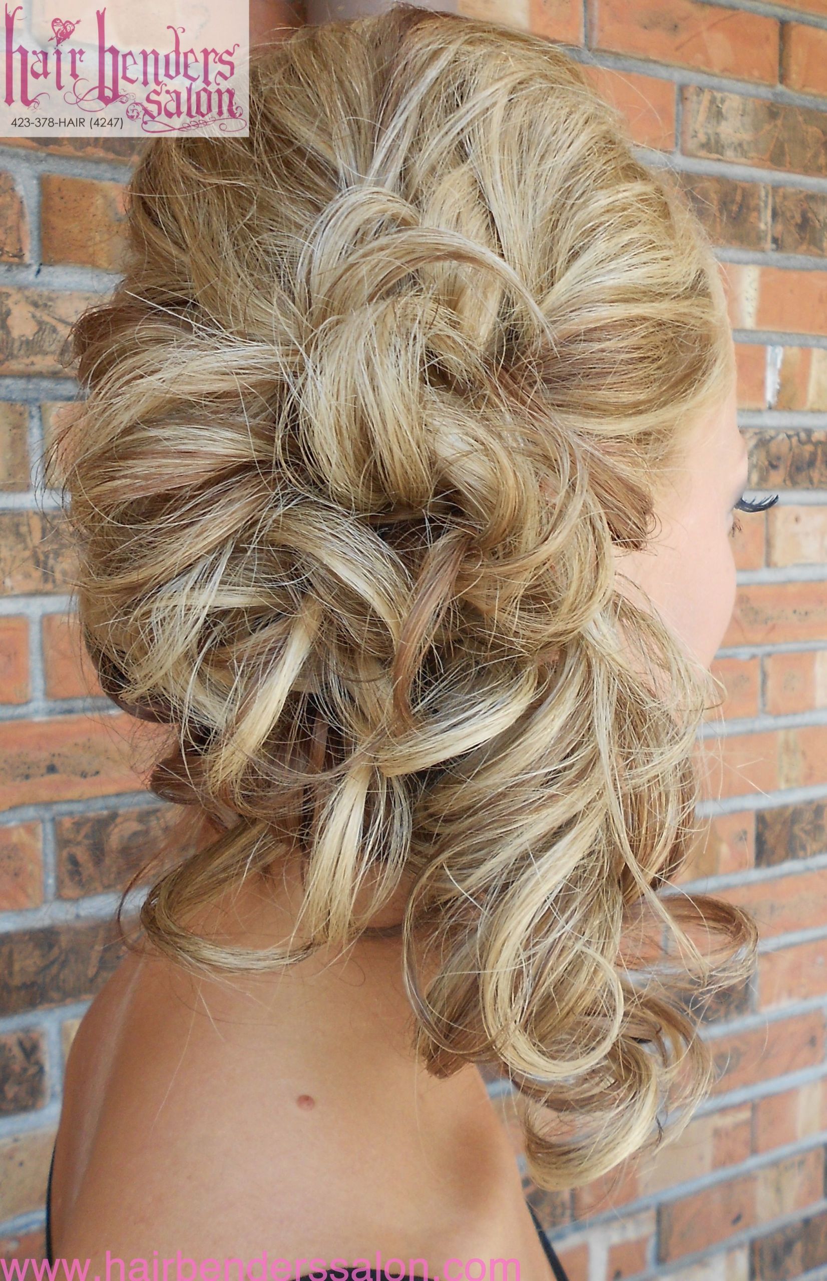 Side Ponytail Wedding Hairstyles
 Curls pinned to side side ponytail