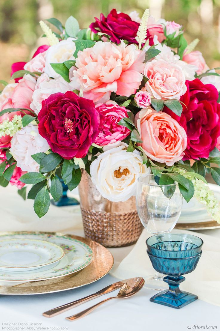 Silk Flower Wedding Centerpieces
 512 best Wedding Centerpieces images on Pinterest