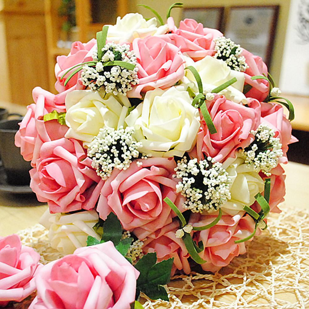 Silk Flower Wedding Centerpieces
 Wedding Centerpieces Bouquet Sweetheart Rose Silk Flower