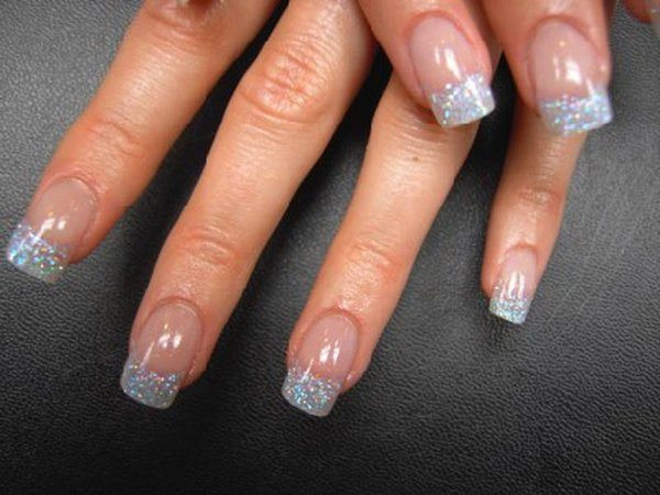Silver Glitter Tips Nails
 13 Stunning Silver Nail Designs