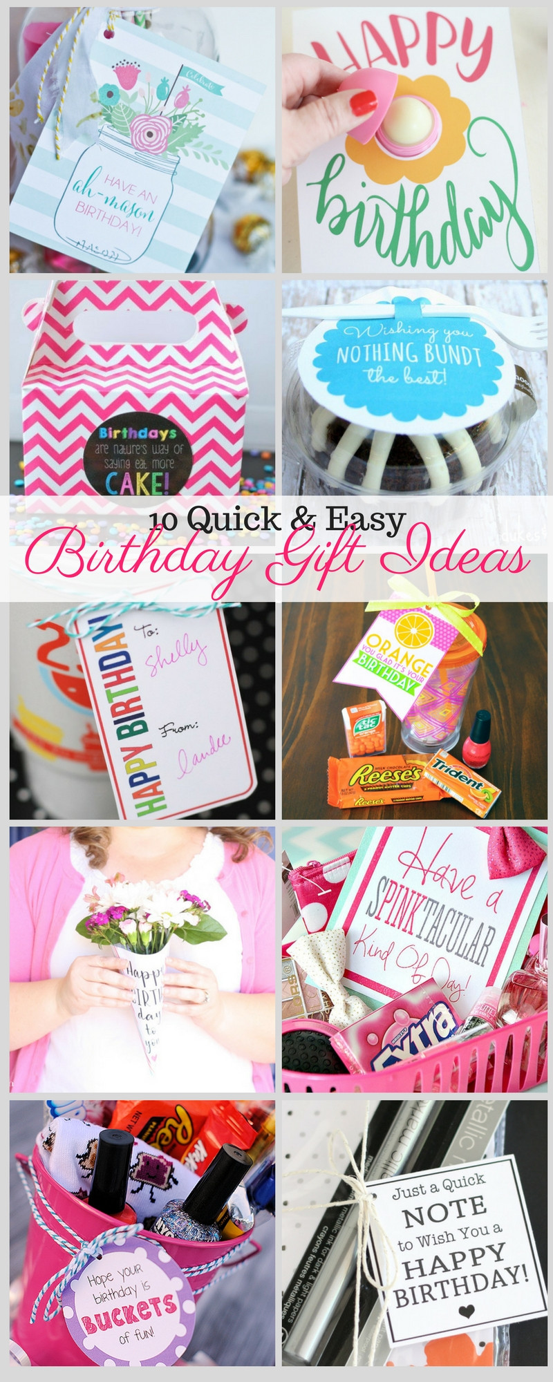 Simple Birthday Gifts
 10 Quick and Easy Birthday Gift Ideas Liz on Call