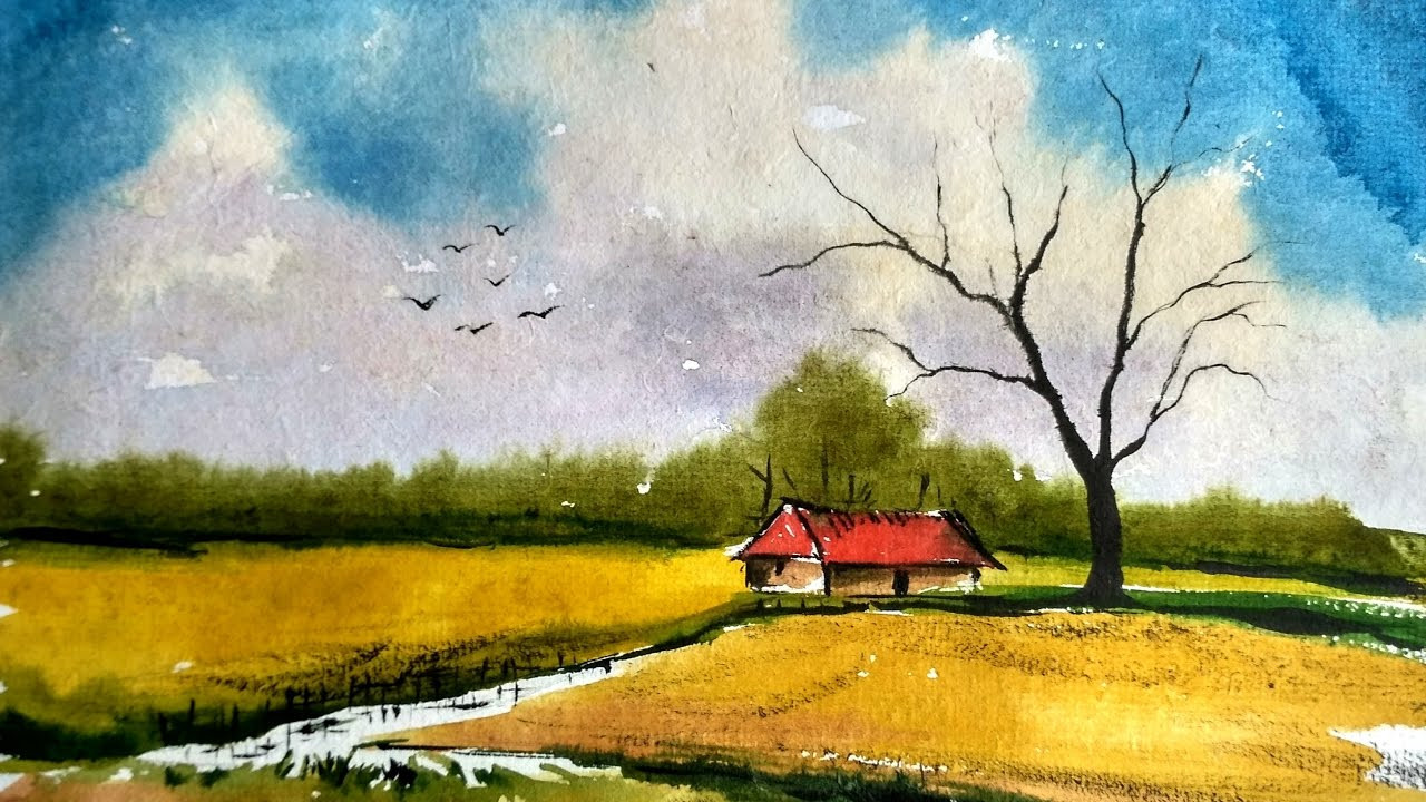 Simple Landscape Painting
 Simple landscape painting in Watercolor