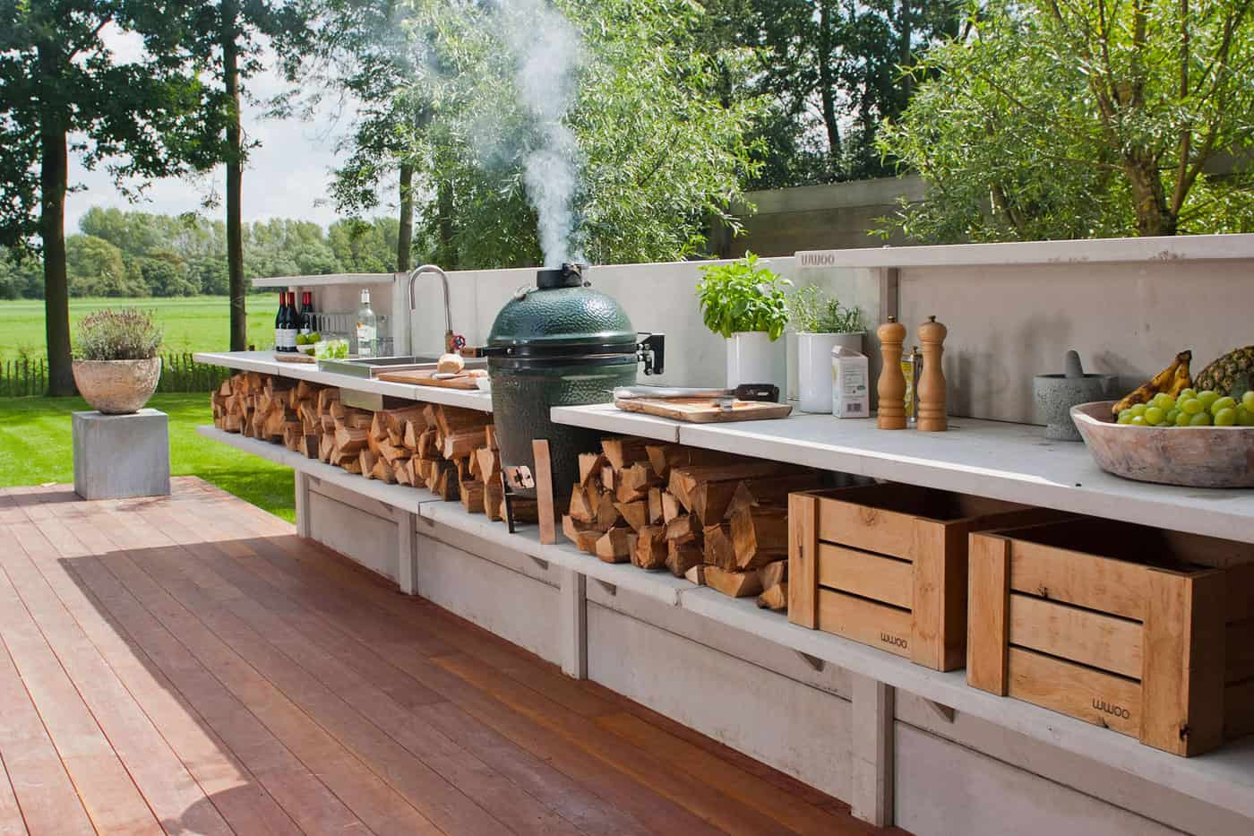 Simple Outdoor Kitchen
 15 Outdoor Kitchen Designs That You Can Help DIY
