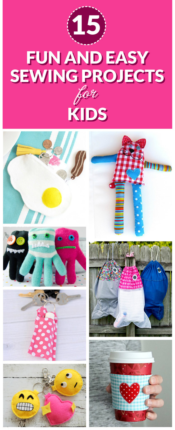 Simple Projects For Kids
 15 Fun and Easy Sewing Projects for Kids Dabbles & Babbles