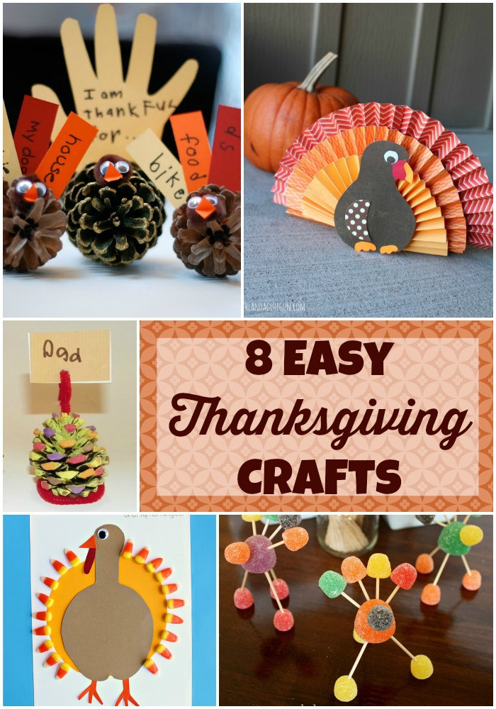 Simple Thanksgiving Crafts For Kids
 Eight Easy Thanksgiving Crafts