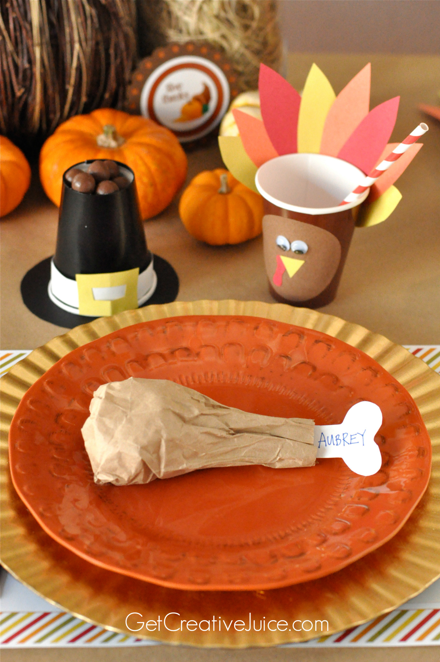 Simple Thanksgiving Table Decorations
 Easy DIY Kids Thanksgiving Table Ideas Creative Juice