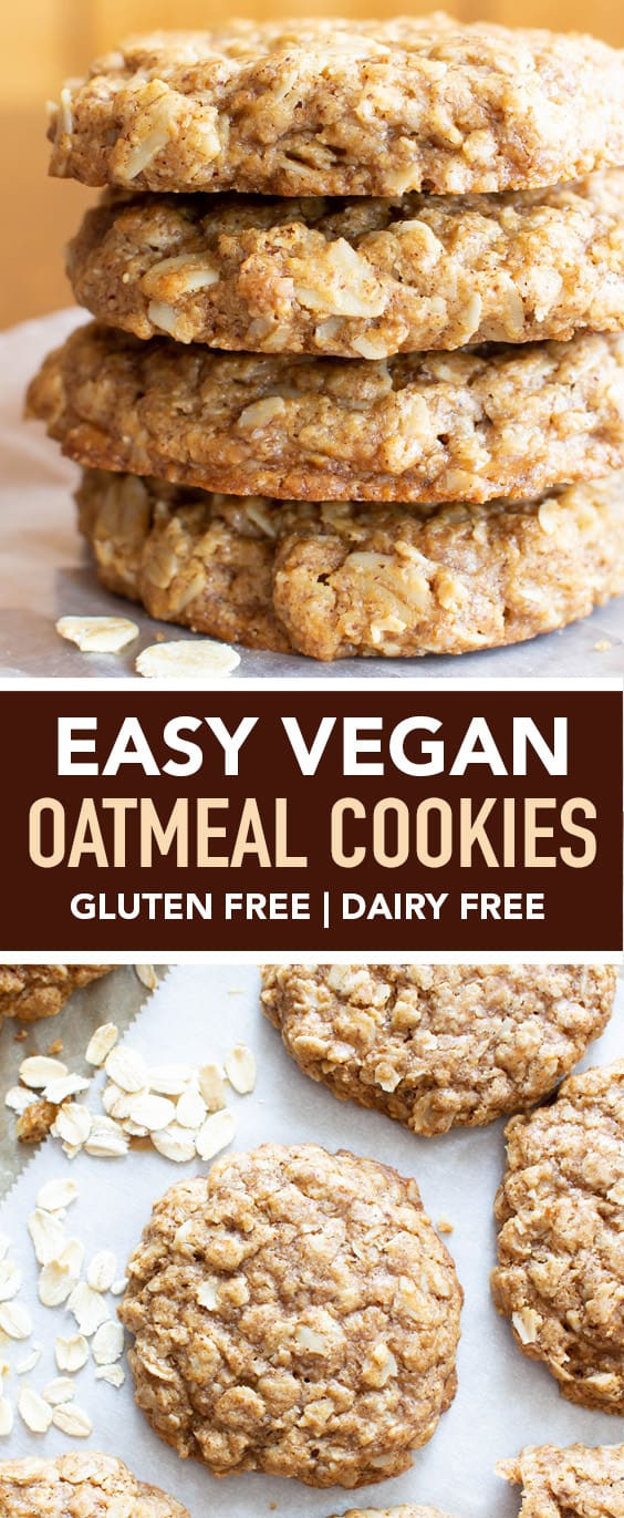 Simple Vegan Oatmeal Cookies
 Simple & Easy Vegan Oatmeal Cookies GF Beaming Baker