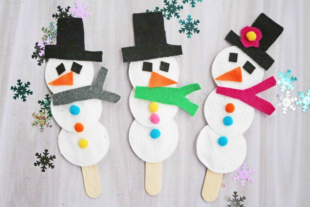 Simple Winter Craft For Kids
 Snowman Puppet Easy Winter Craft for Kids Darice