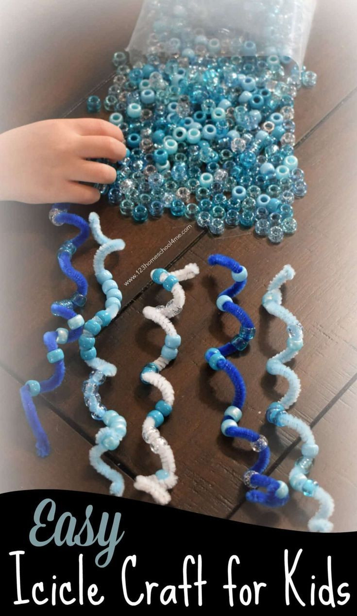 Simple Winter Craft For Kids
 Easy Icicle Winter Craft this is such a fun simple craft