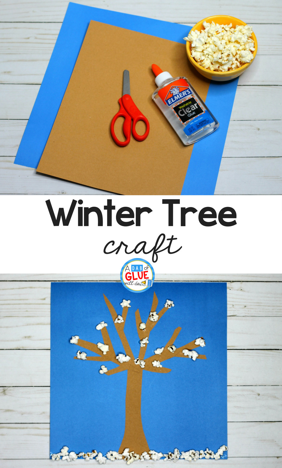 Simple Winter Craft For Kids
 Winter Craft and Snack For Kids