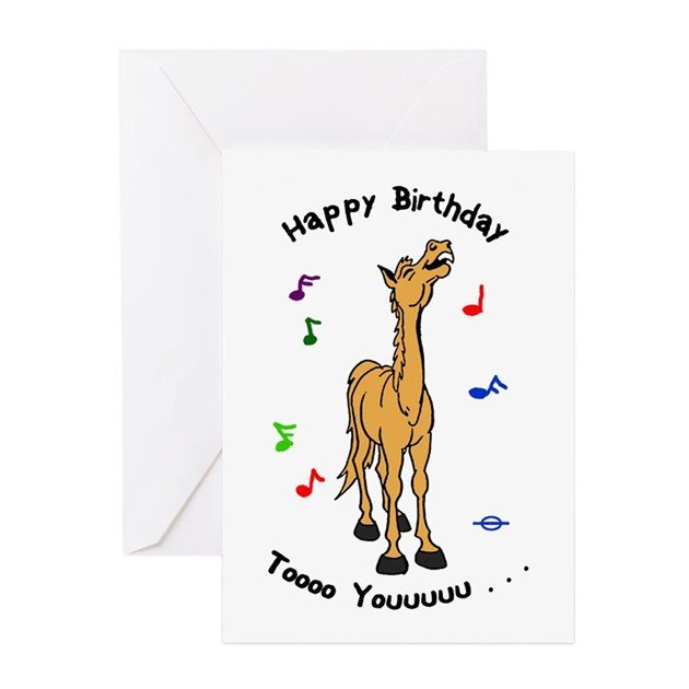 Singing Birthday Cards
 Singing Pony Birthday Card by horses by hawk
