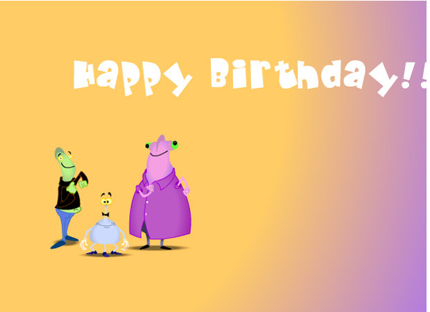 Singing Birthday Cards
 eCards Alien Birthday Song