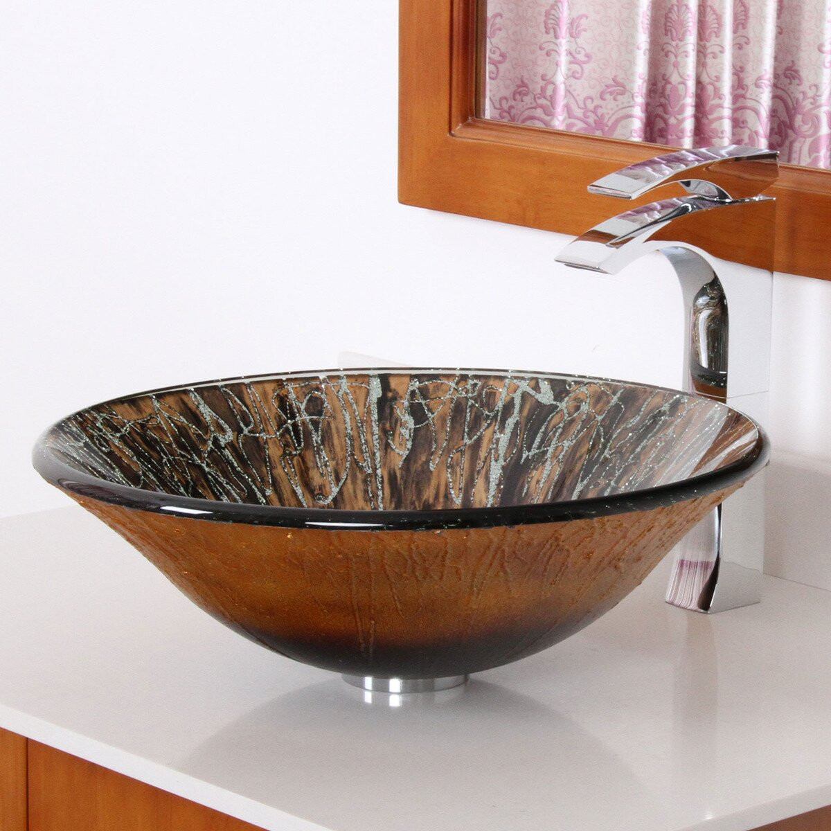 Sink Bowls For Bathroom
 Elite Handcrafted Glass Fanfare Bowl Vessel Bathroom Sink