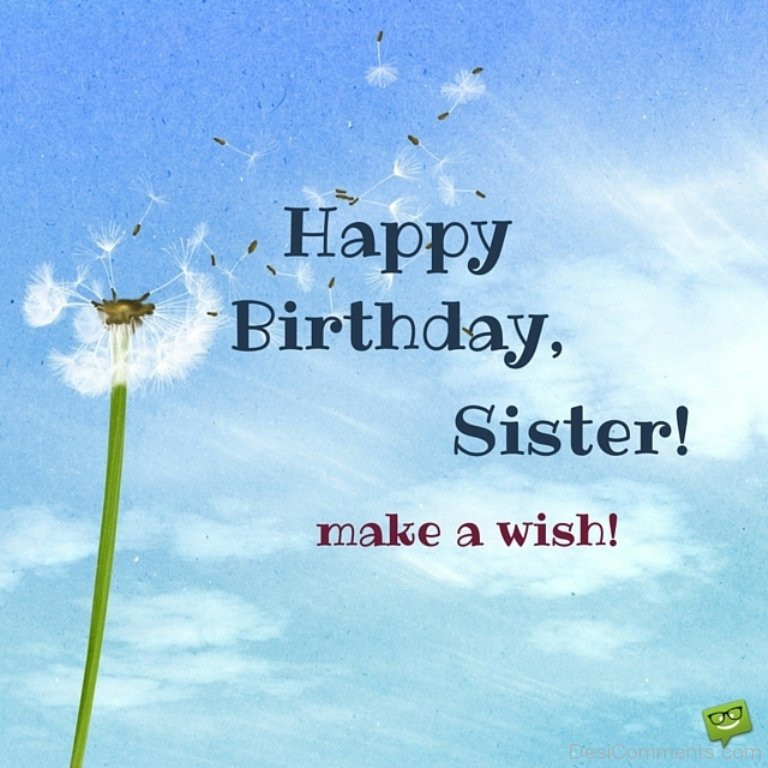Sister Quotes For Birthday
 Birthday Wishes for Sister Graphics for