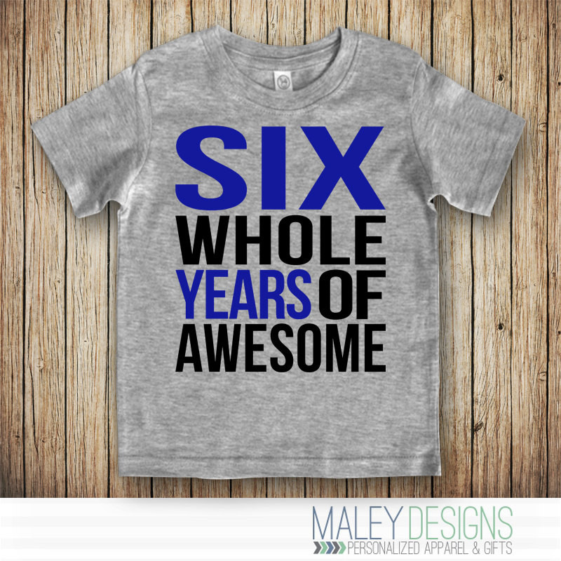 Six Year Old Boy Birthday Gift Ideas
 6th Birthday Shirt Boy 6 Year Old Boy Birthday Shirt Six